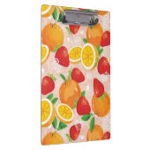 いちごが付いている抽象的なパターン クリップボード (右)