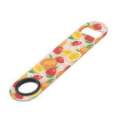 いちごが付いている抽象的なパターン スピード栓抜き (裏面アングル)