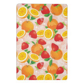 いちごが付いている抽象的なパターン ミニクリップボード (裏面)