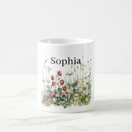 いちごとお花の庭 コーヒーマグカップ (中央)
