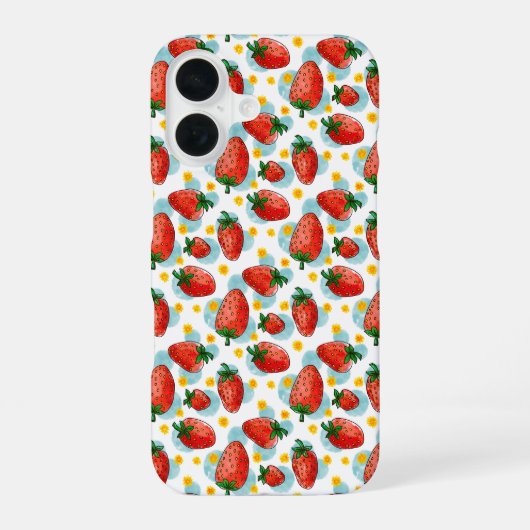 いちごとデイジー iPhone 16ケース (裏面)