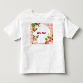 いちごと小さなねずみのオーダーメイドトドラーTシャツ トドラーTシャツ