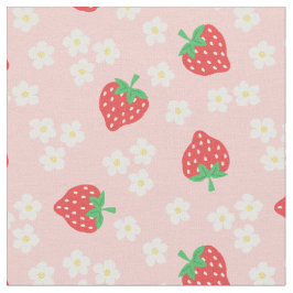 いちごによってはピンクパターンが開花します ファブリック