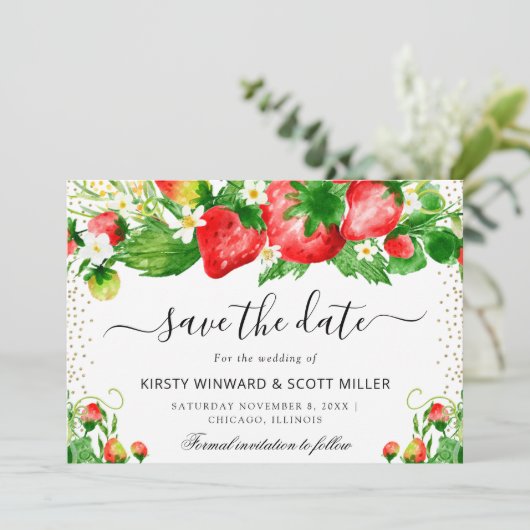 いちごのアンドサマー・フラワーズ・ウェディング セーブザデート (スタンド正面)
