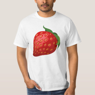 いちごのイラストレーション Tシャツ