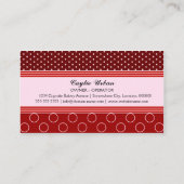 いちごのカップケーキのベーカリー 名刺 (裏面)