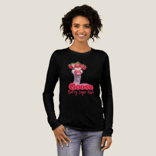 いちごのガチョウ 面白いイチゴのガチョウ トライブレンドTシャツ