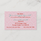 いちごのケーキの名刺2 名刺 (裏面)