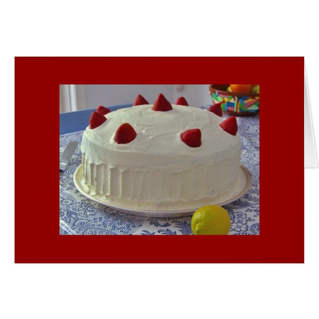 いちごのケーキ (正面横)