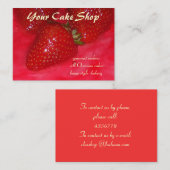 いちごのケーキ 名刺 (正面/裏面)