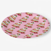 いちごのショートケーキ デザート いちご ペーパープレート (アングル)