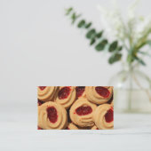 いちごのショートブレッドクッキーの名刺 名刺 (スタンド正面)