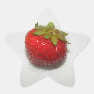 いちごのステッカー 星シール