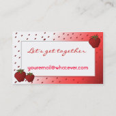 いちごのテレホンカード コーリングカード (裏面)