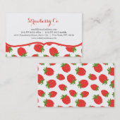 いちごのテーマの名刺 名刺 (正面/裏面)