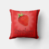 いちごのテーマの枕 クッション (裏面)