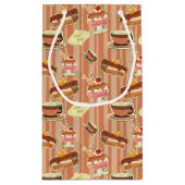 いちごのデザートが付いているヴィンテージカード スモールペーパーバッグ (裏面)