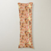 いちごのデザートが付いているヴィンテージカード ボディピロー (正面縦)