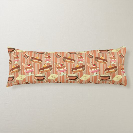 いちごのデザートが付いているヴィンテージカード ボディピロー (正面)