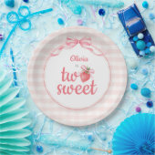 いちごのトゥースイート2歳の誕生日 ペーパープレート (パーティー)