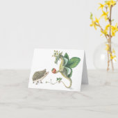 いちごのドラゴンのnotecard カード (黄色い花)