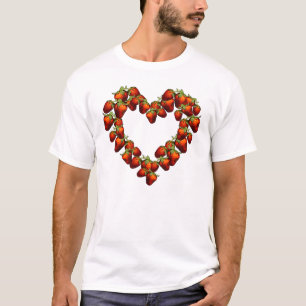 いちごのハート Tシャツ