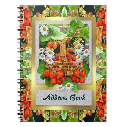 いちごのバスケットの~の住所録 ノートブック (正面)