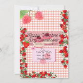 いちごのバレンタイン シーズンカード (正面)