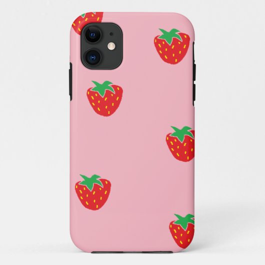 いちごのピンク Case-Mate iPhoneケース (裏面)