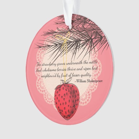 いちごのフルーツの料理用のクリスマスのオーナメント オーナメント (正面)