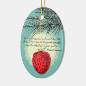 いちごのフルーツの料理用のクリスマスのオーナメント セラミックオーナメント (左)