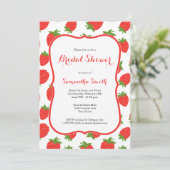 いちごのブライダルシャワーの招待状 招待状 (スタンド正面)