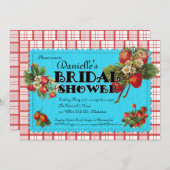 いちごのブライダルシャワーの招待状 招待状 (正面/裏面)