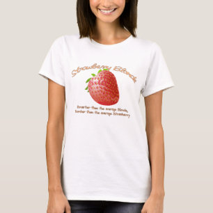 いちごのブロンドの女性 Tシャツ