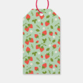 いちごのベリー ファーストバースデーパーティー ギフトタグ (裏面)