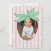 いちごのベリー ファースト バースデー 招待状 (裏面)