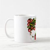 いちごのマグを持つ小さいマウス コーヒーマグカップ (左)