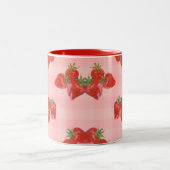 いちごのマグカップ 🍓 ツートーンマグカップ (中央)