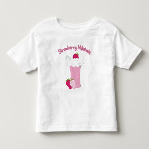 いちごのミルクセーキ トドラーTシャツ