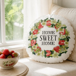 いちごのリース | Home Sweet Home | 丸型クッション