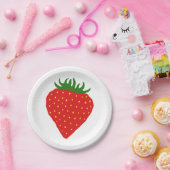 いちごの単に紙皿 ペーパープレート (パーティー)