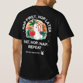 いちごの夢うさぎ Tシャツ (裏面)