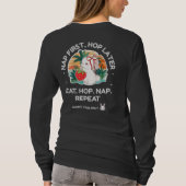 いちごの夢うさぎ Tシャツ (裏面)