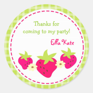 いちごの好意のステッカーの封筒用シール ラウンドシール