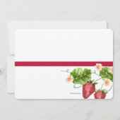 いちごの季節の招待状 招待状 (裏面)