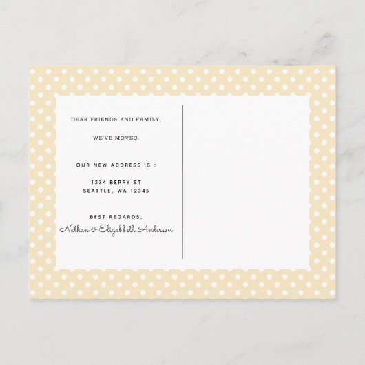 いちごの引越しお知らせポストカード 案内ポストカード (裏面)