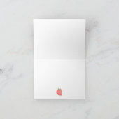 いちごの折りたとう型感謝カード Berry Much サンキューカード (内部)