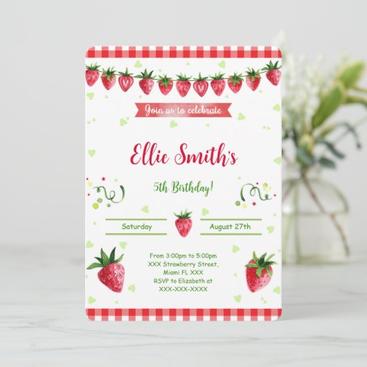 いちごの招待状 招待状 (スタンド正面)