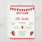 いちごの招待状 招待状 (正面)