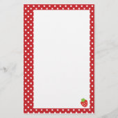 いちごの文房具 便箋 (正面)